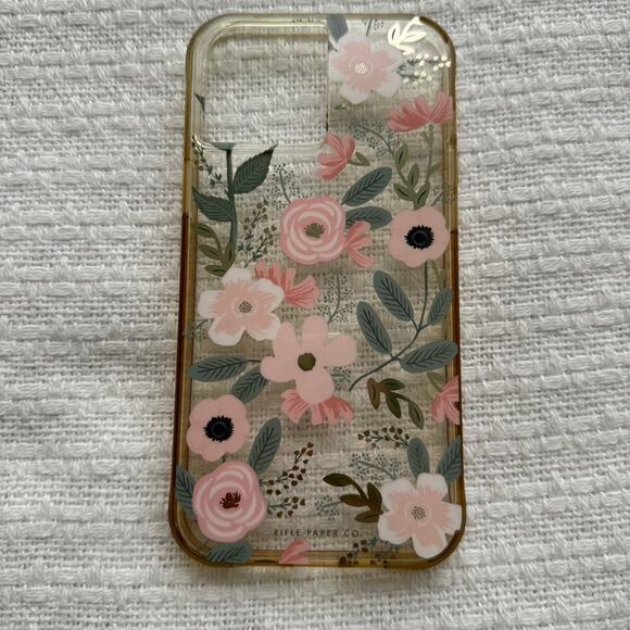 Rifle Paper Co. iPhone 12 Max Pro Case in Clear Wildflowers - Picture 1 of 8